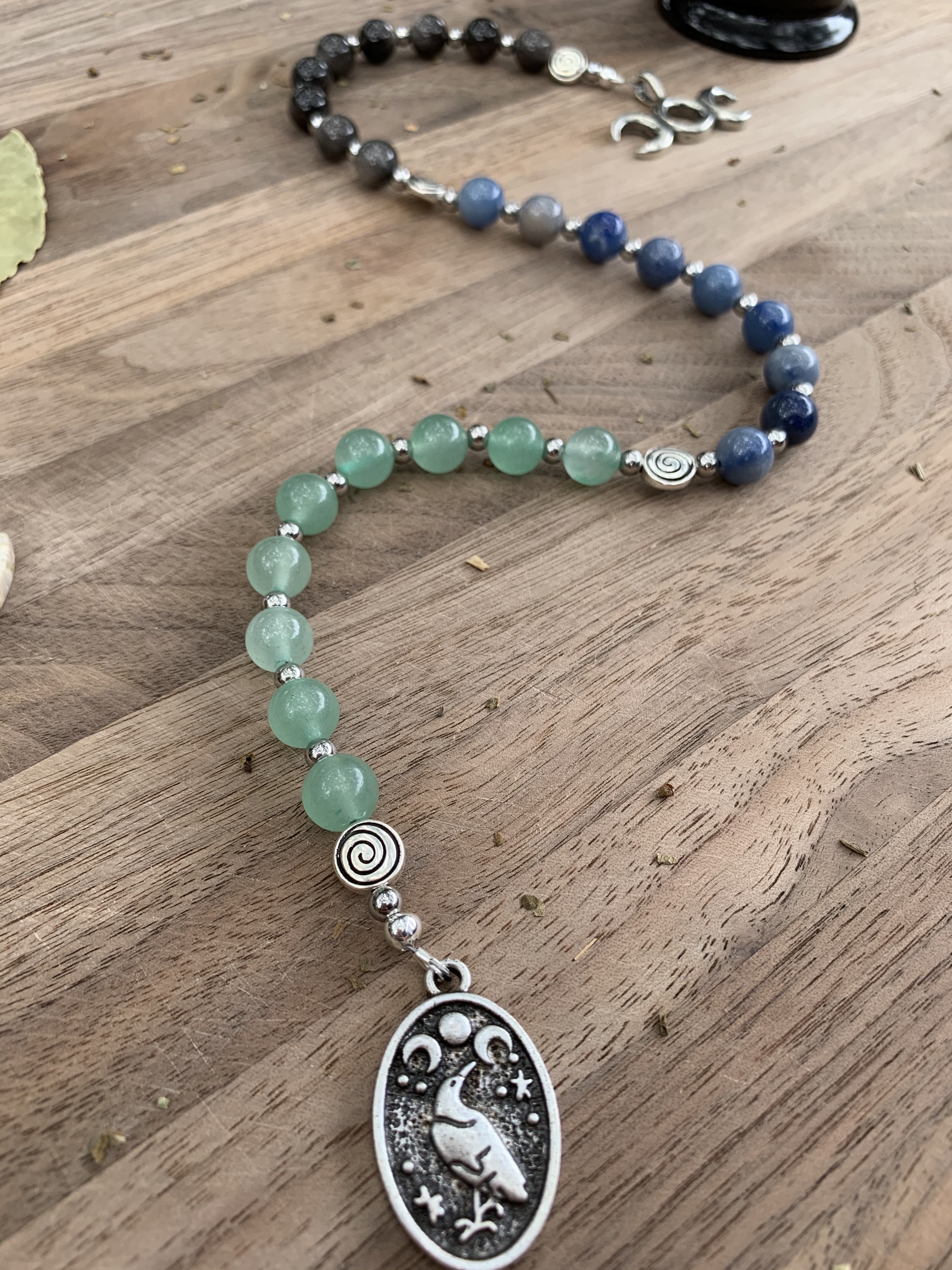 Wiccan Prayer Beads: Triple Goddess Prayer Beads