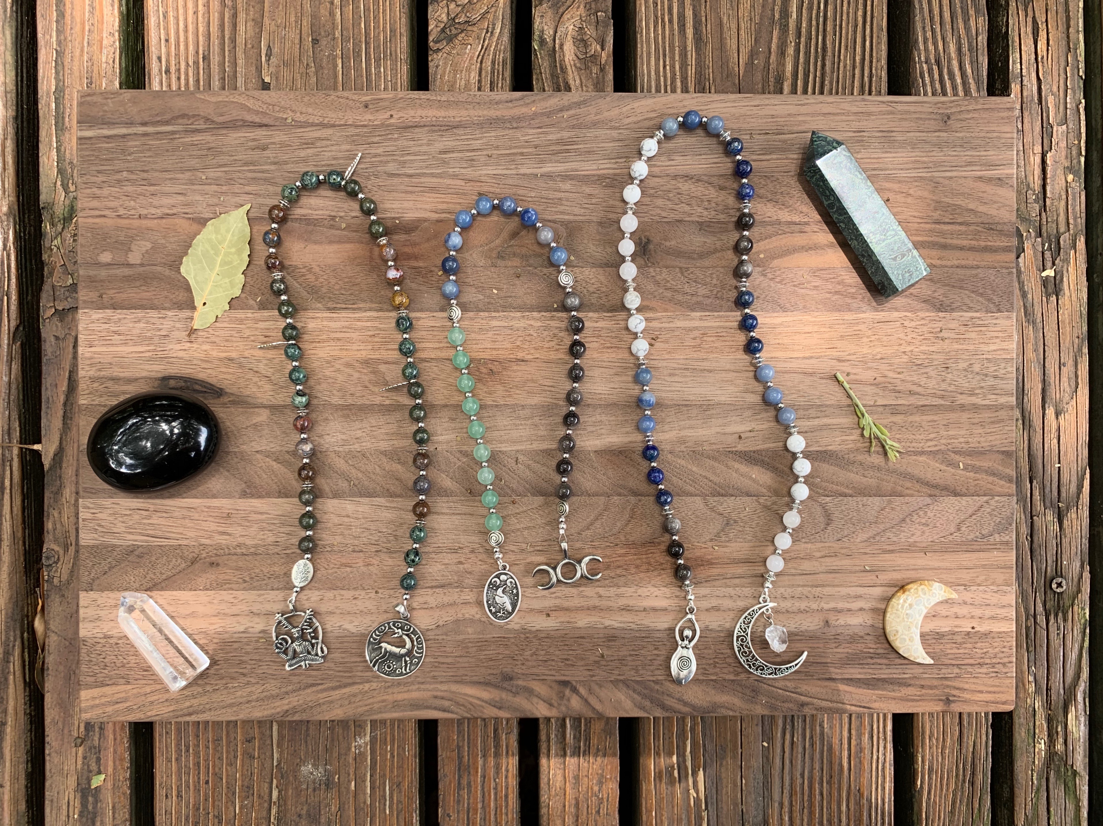 Set of pagan prayer beads