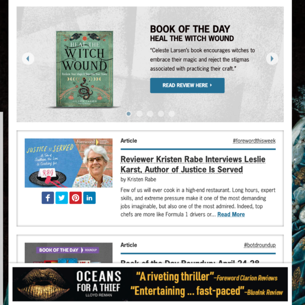 Heal the Witch Wound – Reviewed by Foreword Magazine & Chosen as Book of the Day